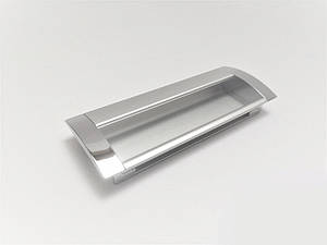Ручка для меблів врізна алюміній/хром DU 08 96мм