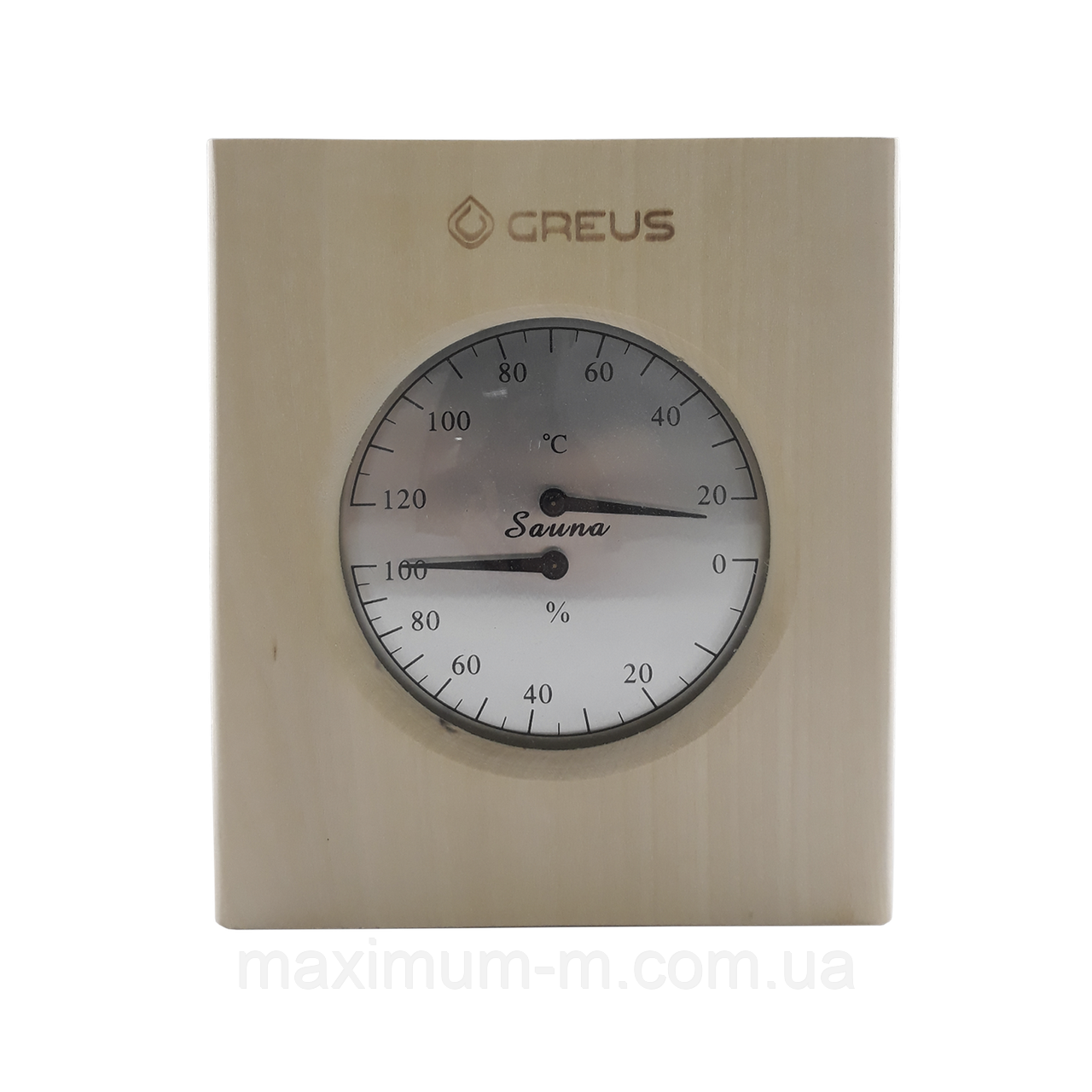 Термогігрометр Greus 16х14,5 липа