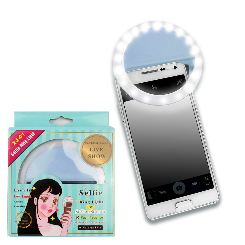 Кільце LED для Селфи на телефон "WUW" – Blue