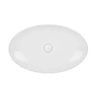 Раковина-чаша Qtap Dove 680х420х120 White с донным клапаном QT0611K160W