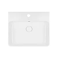 Раковина Qtap Nando 500х420х130 White с донным клапаном QT1211K404AW