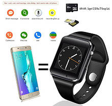 Розумні смарт годинник UWatch з сім-картою Smart A1 Чорний, фото 4