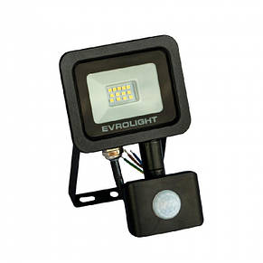 Прожектор світлодіодний EVROLIGHT FM-01D-10 10Вт 6400К з датчиком руху 6400К 900Лм (000057039), фото 1