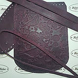 Затяжка (затяжка) для рюкзака або торби. Колір "Бордо", фото 3