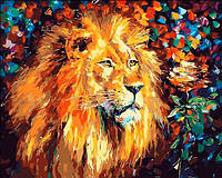 Картина раскраска по номерам на холсте 40*50см Mariposa Q051 Великолепный лев