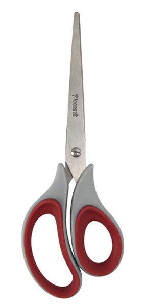 Ножиці Axent Duoton Soft 21см сіро-червоні 6102-06-А