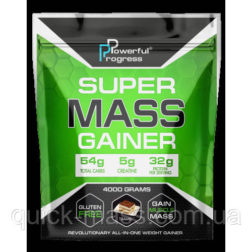 Гейнер Powerfull Progress Super Mass Gainer 4kg