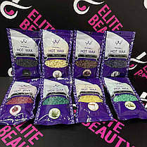 Гарячий віск в гранулах Hot Wax 100 гр чорний шоколад, молоко, фото 2