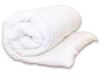 Одеяло экo-пух 2 спальное белое 175х215 см. "Eco-страйп" 2-сп.