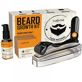 Набір для росту бороди, подарунковий набір по догляду за бородою Luxfume BEARD GROWTH KIT