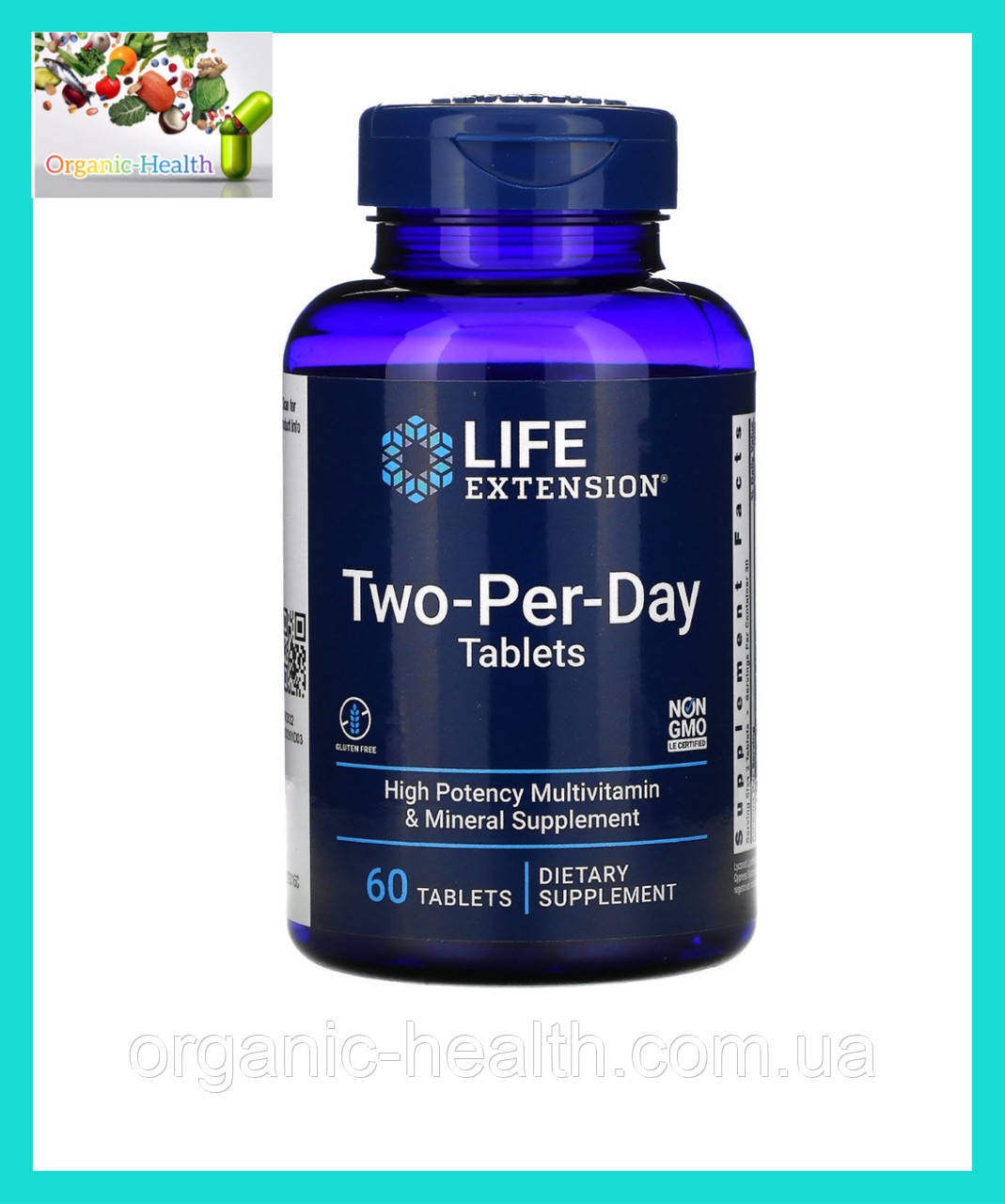Вітаміни та мінерали Two-Per-Day,Life Extension, таблетки для приймання ...