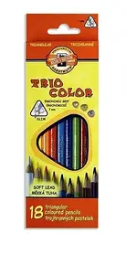 Набір м'яких кольорових олівців 18 шт. KOH-I-NOOR