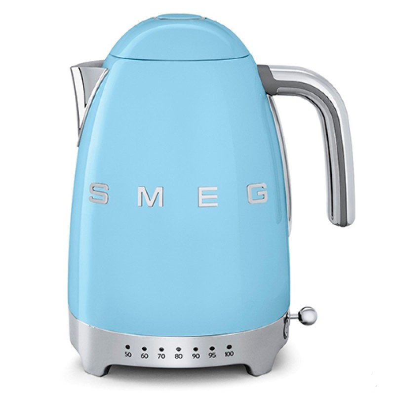 Чайник електричний Smeg з регулятором температури 1.7 л блакитний KLF04PBEU