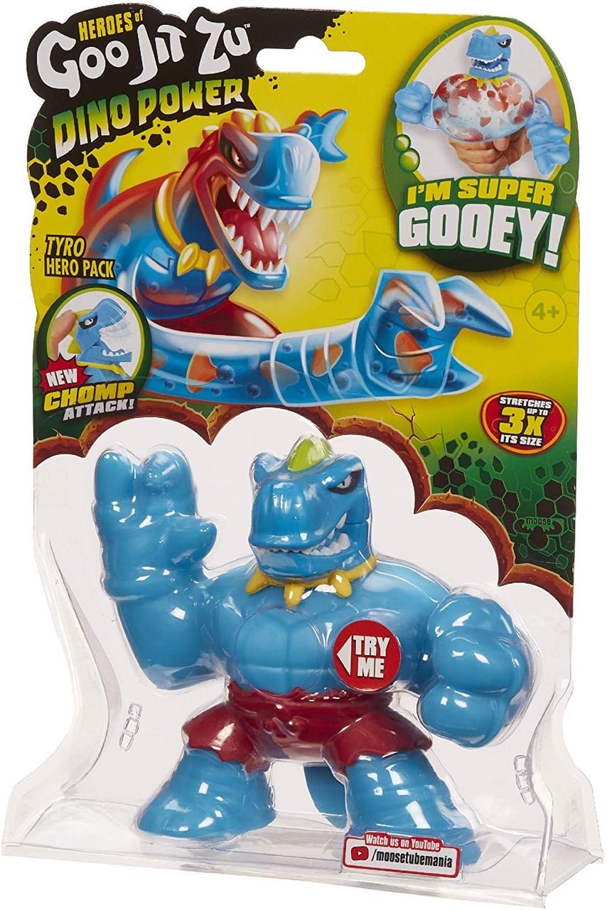 Goo Jit Zu Dino T-Rex Стретч-антистрес Тайро Ті-рекс ігрова фігурка (121740)