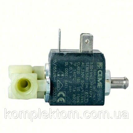 Клапан електромагнітний для кавоварки DeLonghi 5301VN2.7P47APX 5213218421, фото 1