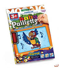 Картина-мозаїка з паєток Baby Paillette: Папуга