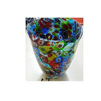 Декор 17-67 (24шт)ваза для квітів, 14,5 см, скло, 2вида, в кор-ке, 10-15-11см
