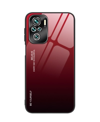 Чохол Gradient для Xiaomi Redmi Note 10 / Note 10S red-black