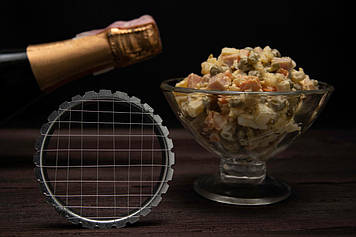 Салаторізка (яйцерізка) з дротом металева для олів'є