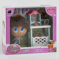 Кукла для детей, для девочки BLD 325 4 фигурки животных, мебель, аксессуары