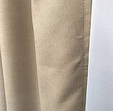 Комплект штор на тасьмі з тюлем Штори мікровелюр + тюль шифон 400х270 Штори з підхватами Колір Коричневий, фото 9