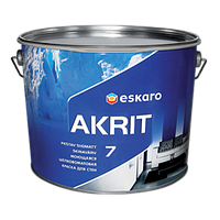 Краска акрилатная водоэмульсионная Eskaro Akrit 7 белый 4.75л (38202)