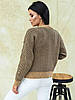 Стильна тепла жіноча кофта на ґудзиках шерсть, фото 6