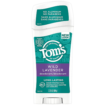 Стійкий органічний дезодорант Tom's of Maine Long-Lasting Deodorant Wild Lavender 64 г