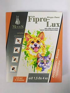 Краплі Modes Fipro-Lux Модес Фіпро-Люкс протипаразитарні для собак 1,5 - 4 кг (1 шт)