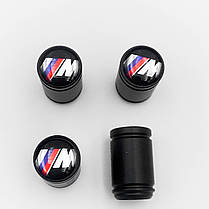 Захисні ковпачки на ніпеля Motosport M-power BMW (БМВ) 4 шт Чорні, фото 4