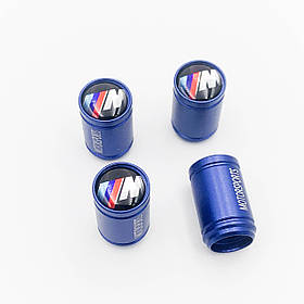 Захисні ковпачки на ніпеля Motosport M-power BMW (БМВ) 4 шт Сині