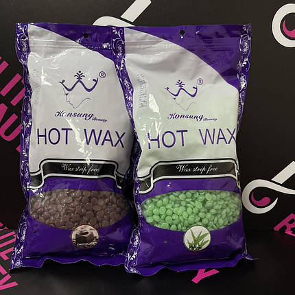 Віск в гранулах Hot Wax 500 гр різні смаки/кольору, фото 1
