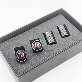 Захисні ковпачки на ніпеля AUDI (АУДІ) 4 шт Чорні