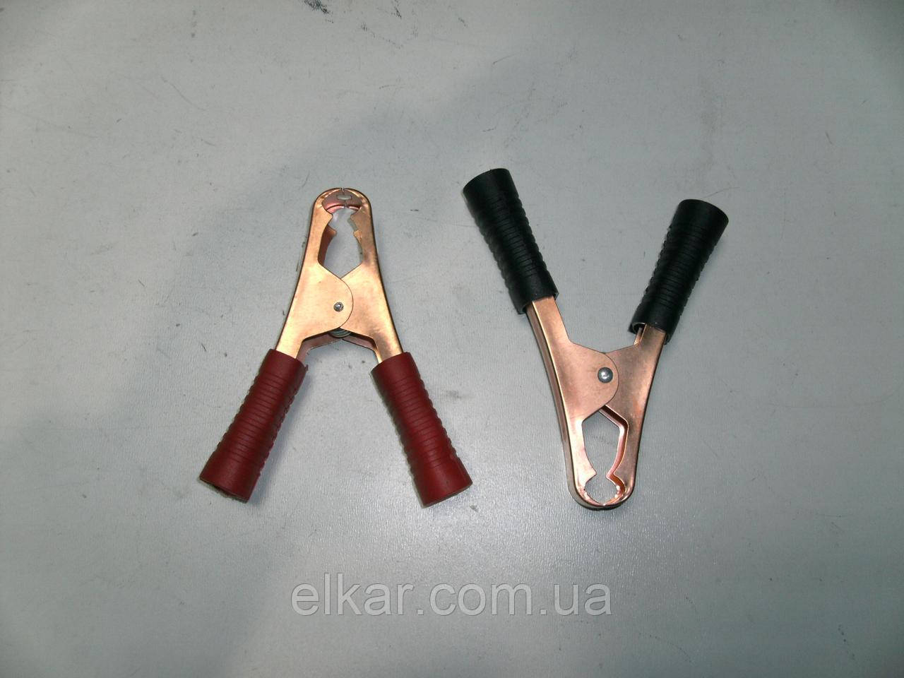 Затиск електричний (крокодил) L - 110 мм. комплект 2шт, фото 1