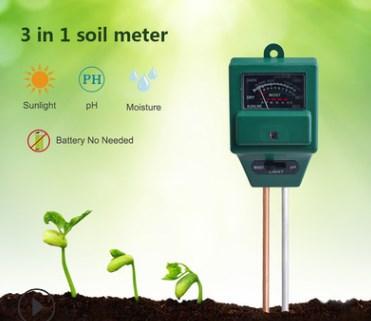 Анализатор почвы 3 в 1 влажности, кислотности, интенсивность освещения почвы Измеритель грунта - фото 2 - id-p1469592083