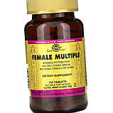Вітаміни для жінок Solgar Female Multiple 120 таблеток, фото 8