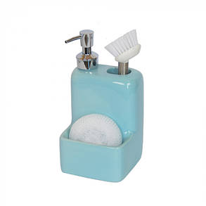 Зручний набір для ванної кімнати кераміка "Savon" 21*11*10.5 см. (YX033), фото 1
