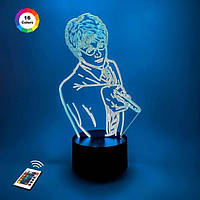 3D нічник "Гаррі Поттер" (ВОЛІЧНЕ ЗОБРАЖЕННЯ) + пульт ДК + мережевий адаптер + батарейки (3 ААА) 3DTOYSLAMP