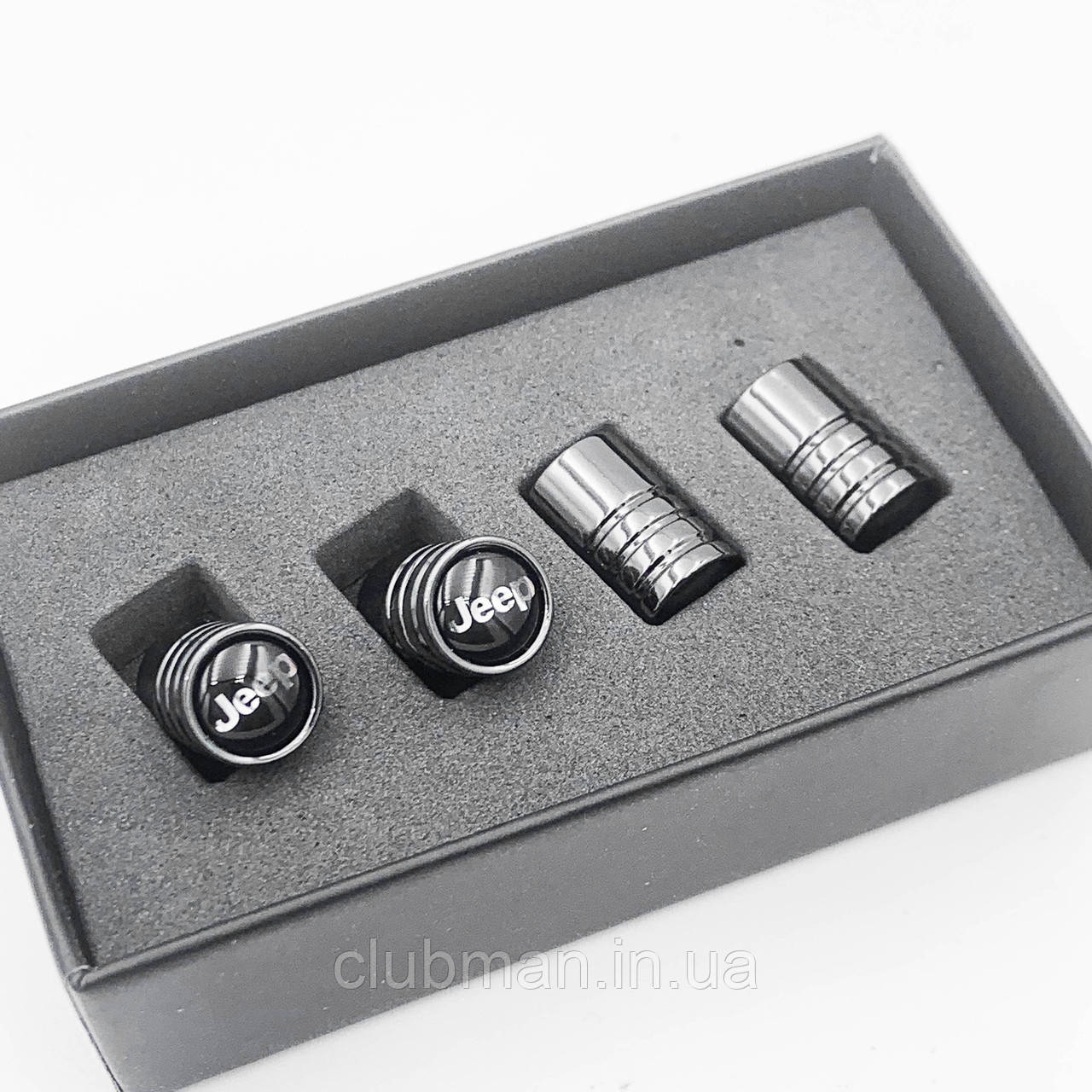 Захисні ковпачки на ніпелях JEEP (Джіп) 4 шт Чорні