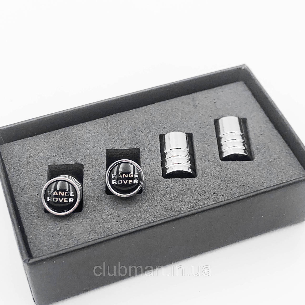 Захисні ковпачки на ніпелях RANGE ROVER (Ренж Ровер) 4 шт Хром