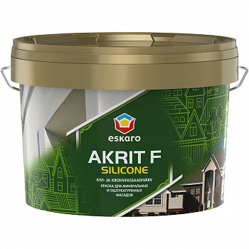 Фарба Eskaro Akrit Fasad Silicone біла 2,7 л (40317)