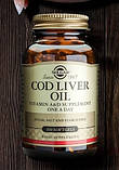 Омега-3 (Риб'ячий жир з печінки норвезької тріски) Solgar COD Liver Oil 100 капсул, фото 7