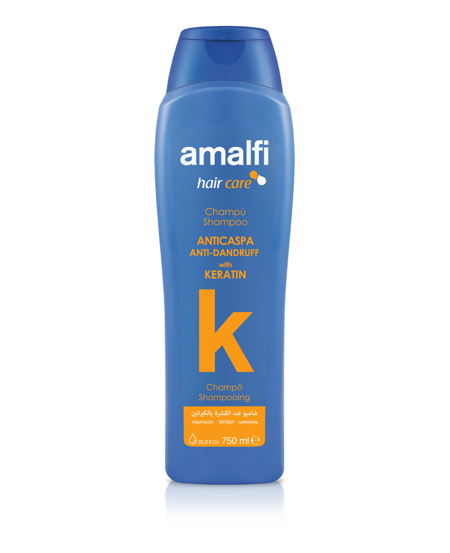Шампунь для пошкодженого волосся проти лупи з кератином Amalfi Anti - Dandruff with Keratin 750 мл