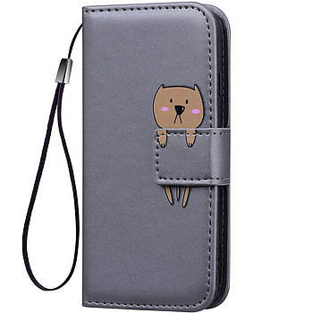 Чохол-книжка Animal Wallet для Poco F3 / Redmi K40 / K40 Pro Bear