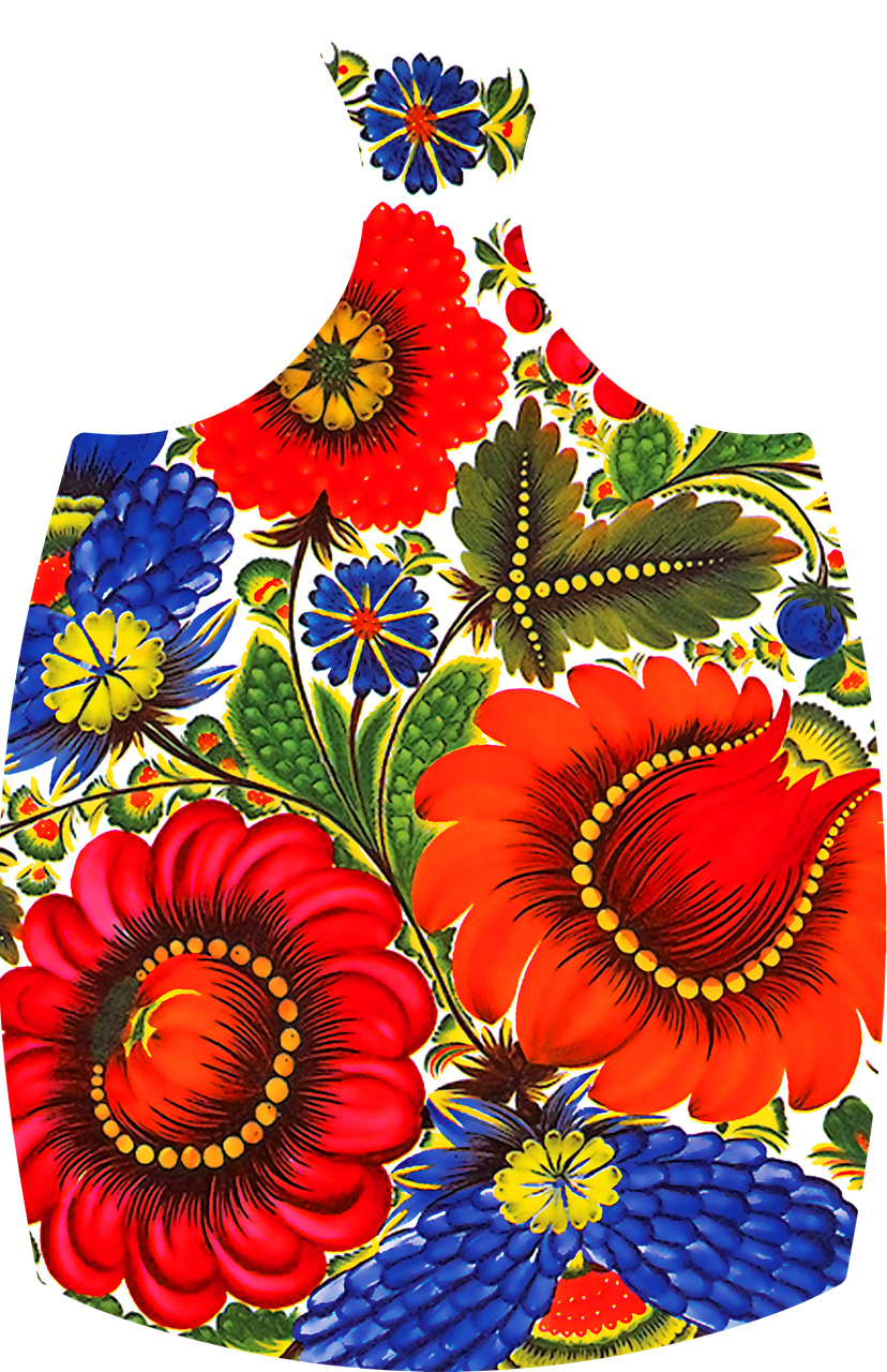 Дошки обробна "Петриківська розпис" з печаткою, фото 1