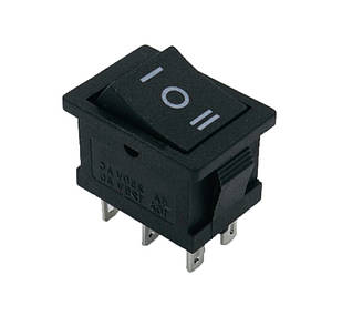 KCD1-1-203 B / B Перемикач 1 клав. перекидний (чорний) TNSy