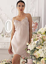 Шовкова жіноча комбінація "Амстердам". TM"Silk Kiss". Amsterdam. Натуральний 100% шовк. Бежева, фото 3