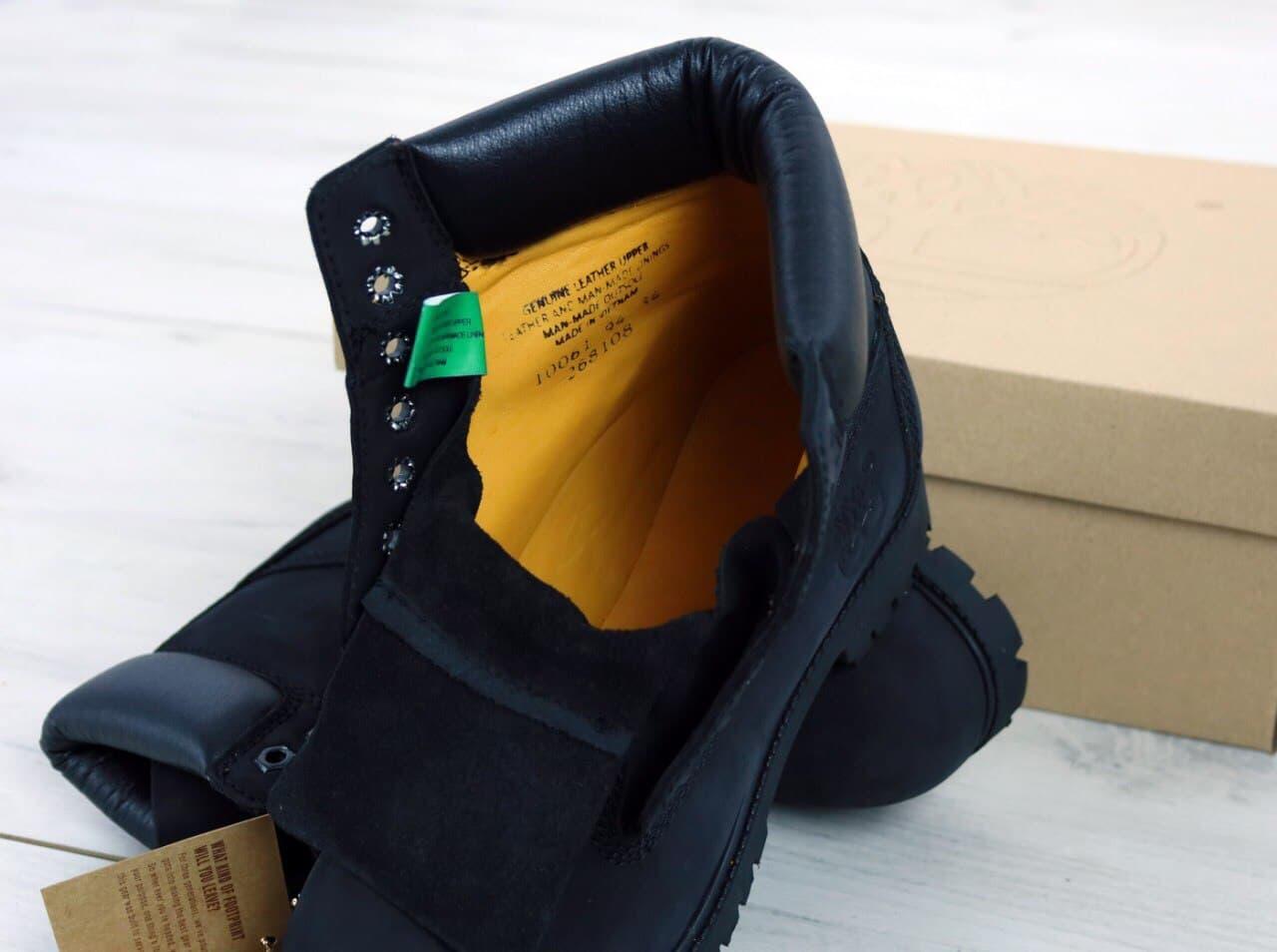 Зимние Женские ботинки Timberland Classic Boots Black (черные) Обувь Тимберленд Турция натуральный нубук деми - фото 3 - id-p1334977881