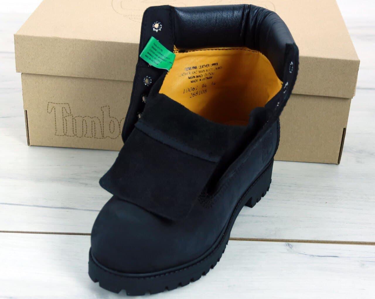 Зимние Женские ботинки Timberland Classic Boots Black (черные) Обувь Тимберленд Турция натуральный нубук деми - фото 7 - id-p1334977881