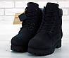 Жіночі черевики Timberland Classic Boots Black (Чорні) Тімберленд Турція натуральний нубук унісекс, фото 4